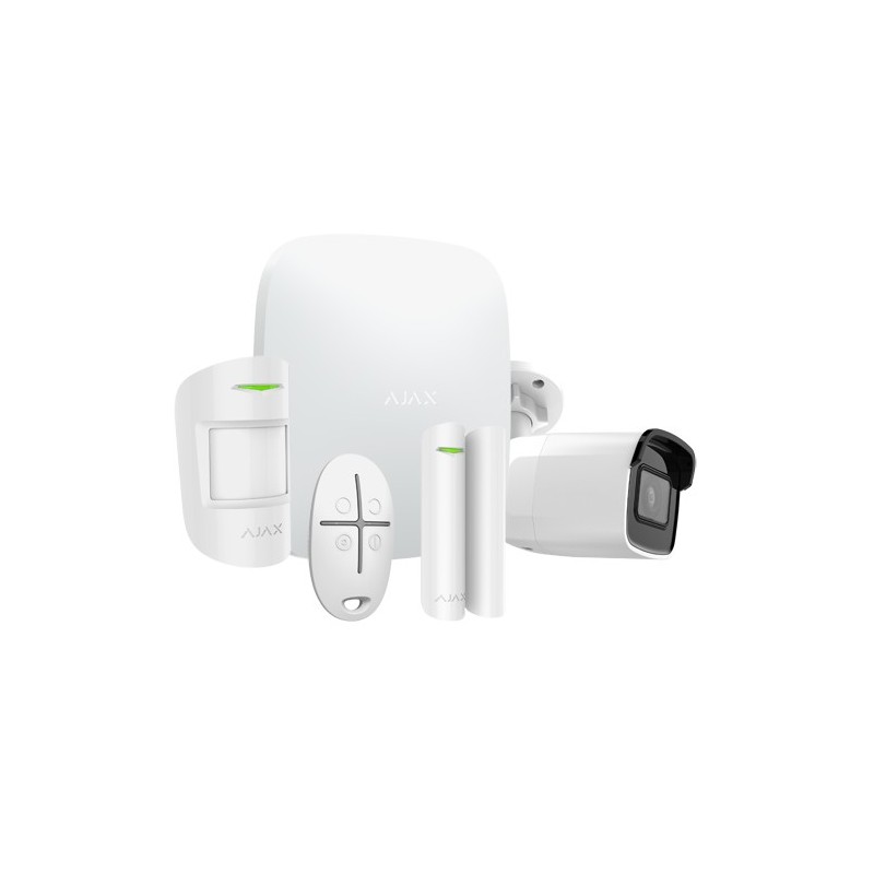 Sistema de alarma inalámbrico GPRS/LAN AJAX AJ-HUBKIT-W-CAM